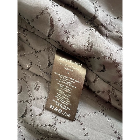 ZADIG & VOLTAIRE Billy Snake Bomber Jacket - Picture 5 of 8